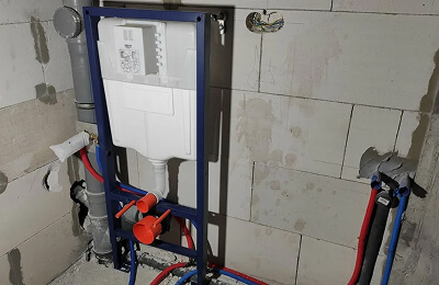 Монтаж инсталляции Grohe Rapid SL в квартире на улице Исаковского