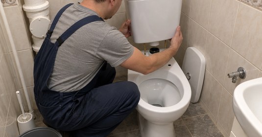 замена бачка компакт унитаза